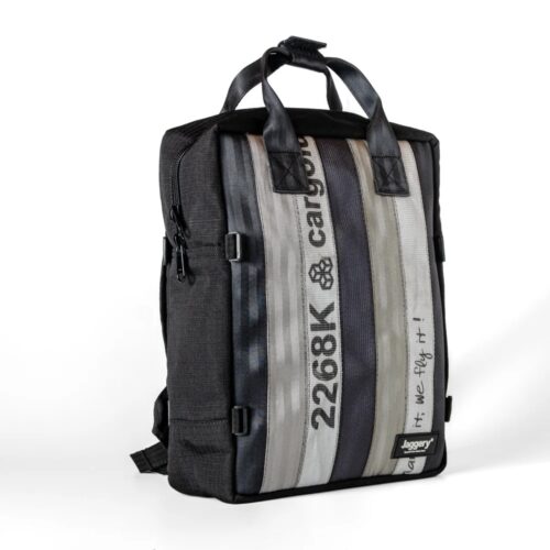 JAGGERY Arrive Backpack In White/Black Cargo