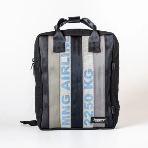 JAGGERY Arrive Backpack In White/Blue Cargo